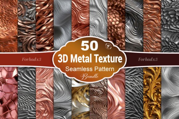 3D Metal Texture Seamless Pattern: Elevating Modern Design with Industrial Realism