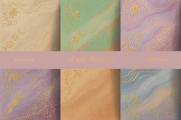 Auric Reverie: Integrating Ethereal Gold and Pastel Textures into Modern Design