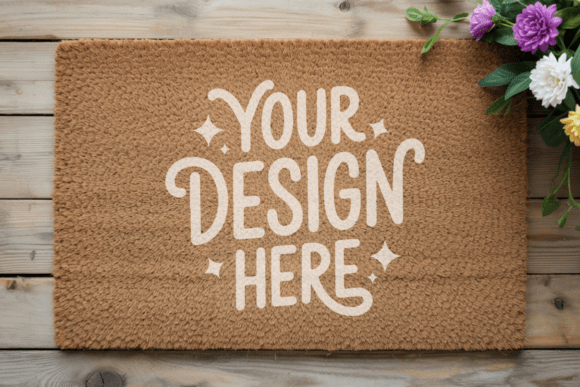 Blank Doormat Mockup 16: Achieving a Minimalist Aesthetic in Product Presentation
