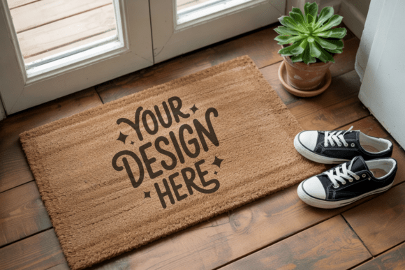 Doormat Mockup and Blank Door Mat Mockup 24: Elevating Product Presentation