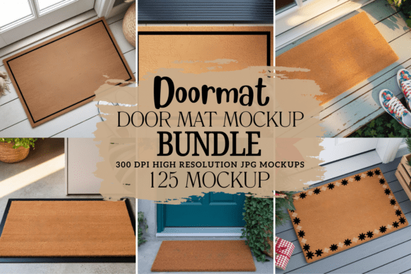 Doormat Mockup Bundle: Door Mat Mockups for Creative Projects