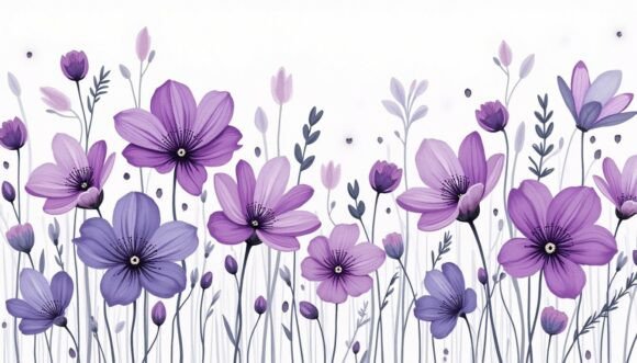 Purple Flora Brushed in Acrylic Deco: Creative Possibilities for Designers, Makers, and Entrepreneurs