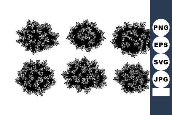 Understanding Top View Black Silhouette Bushes Vector: A Versatile Design Resource