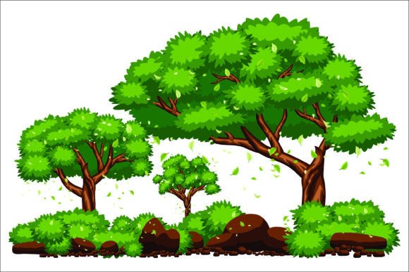 Understanding Vector Trees, Stone, and Bushes in EPS Files for Design and Illustration